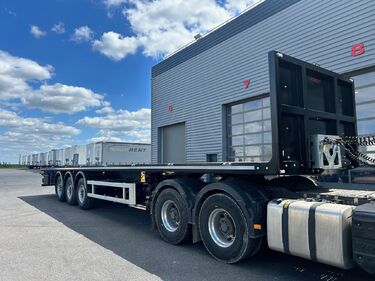 2 semi-remorques plateaux lourds 3 essieux sur-mesure - 4