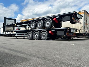 2 semi-remorques plateaux lourds 3 essieux sur-mesure - 6